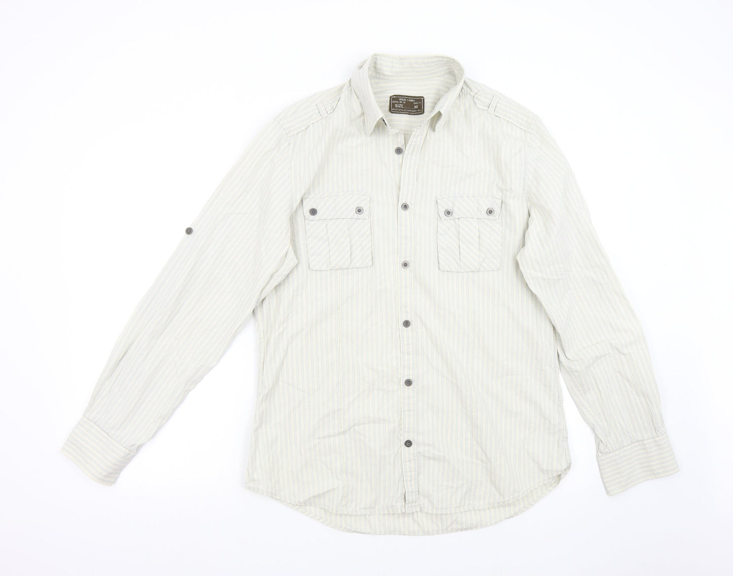 Mens UK Size M NEXT Multicoloured  Button-Up Long Sleeve Casual Shirt