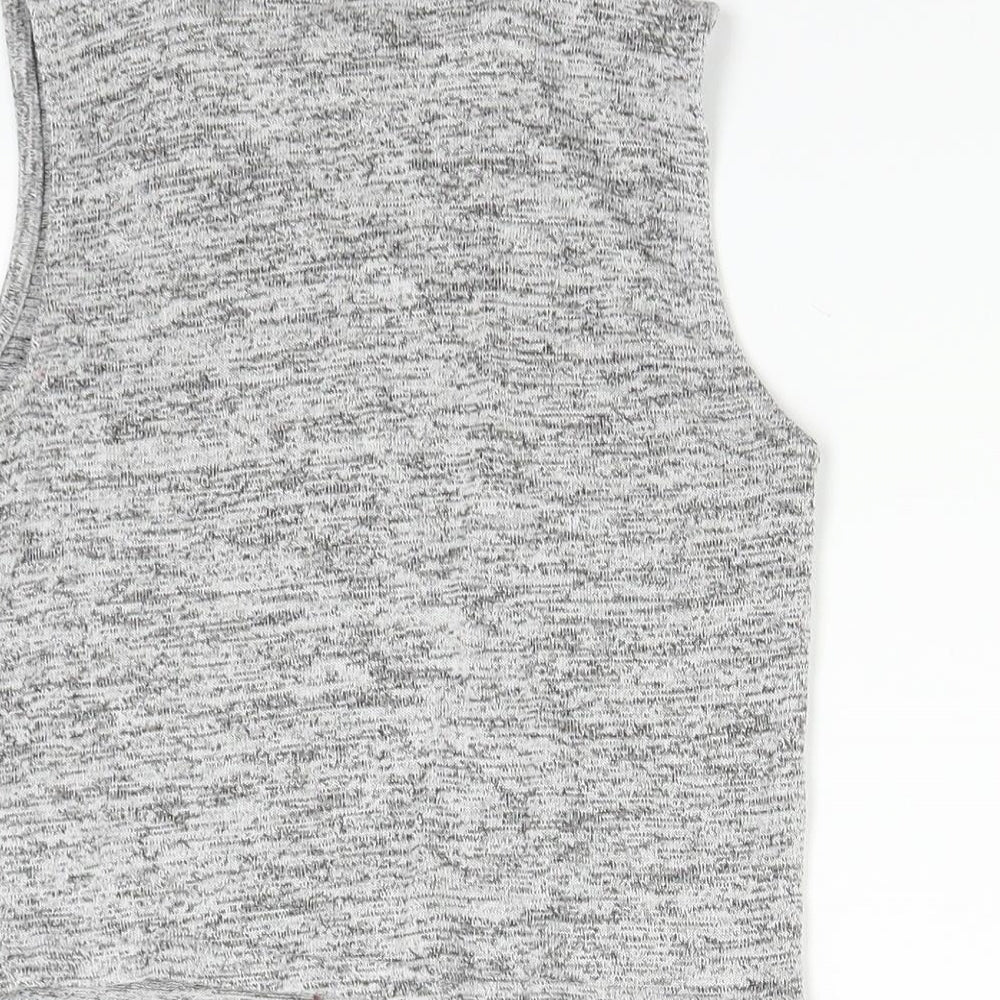 Womens UK Size 6 Miss Selfridge Grey Basic Tank