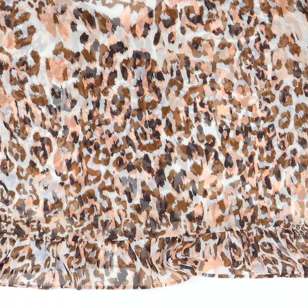Womens UK Size 12 M&S Brown Basic Blouse