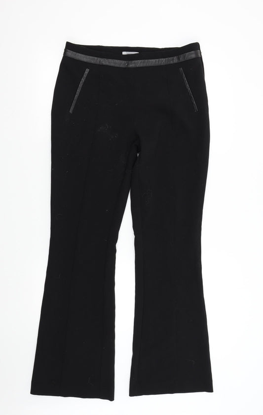 Womens UK Size 12 H&M Regular Fit  Black Trousers