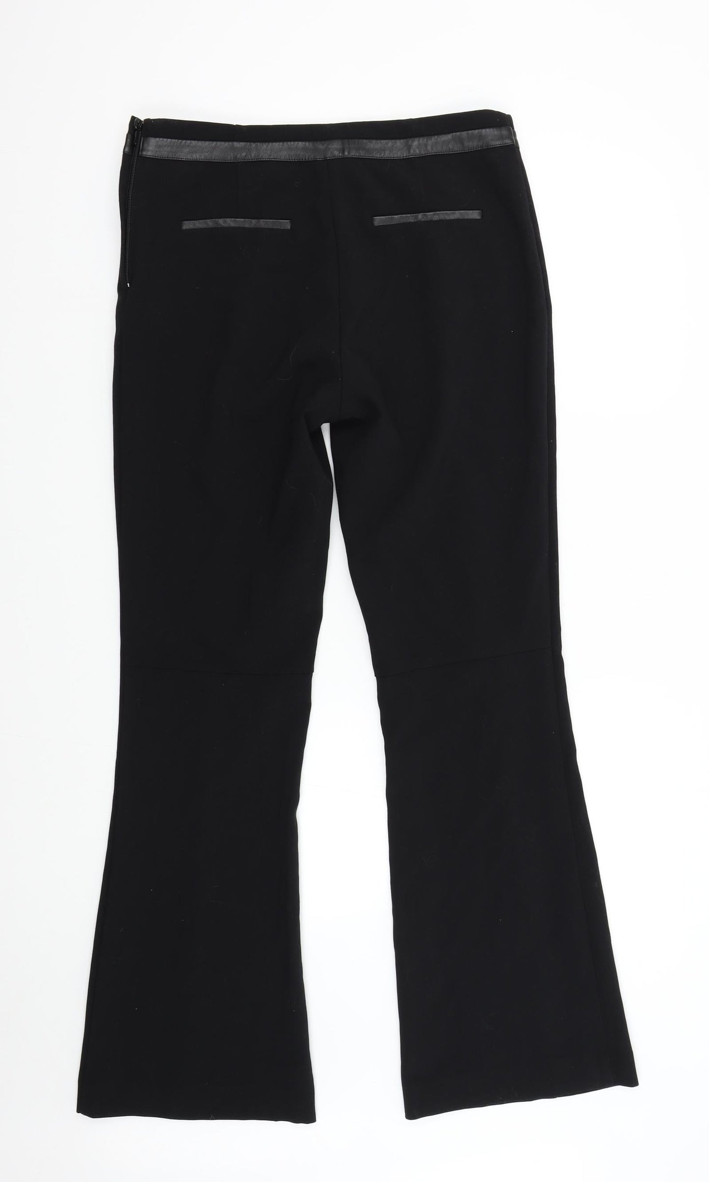 Womens UK Size 12 H&M Regular Fit  Black Trousers