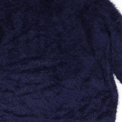 Womens UK Size M Preworn Blue Pullover Jumper