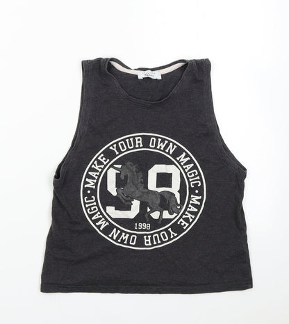New Look 915 Girls Grey   Basic Tank Size S