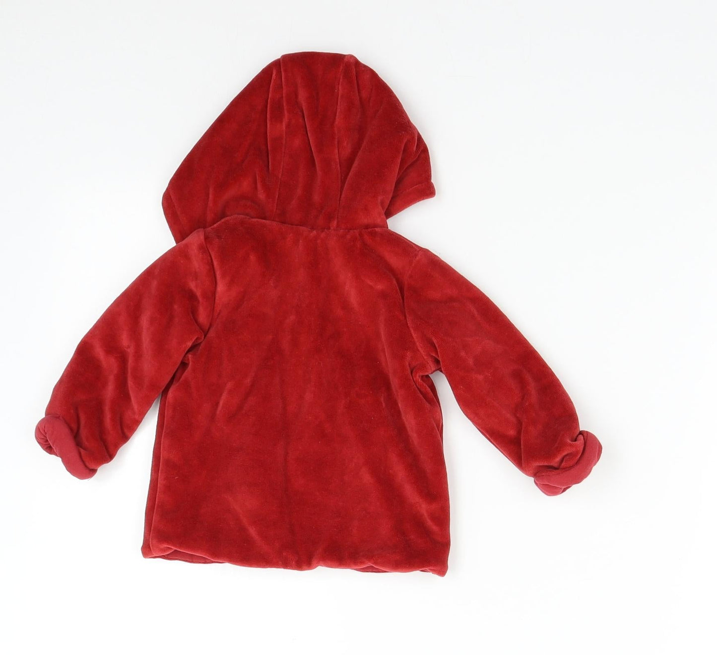 mamas & papas Baby Red   Overcoat Coat Size 6-9 Months