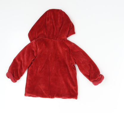 mamas & papas Baby Red   Overcoat Coat Size 6-9 Months