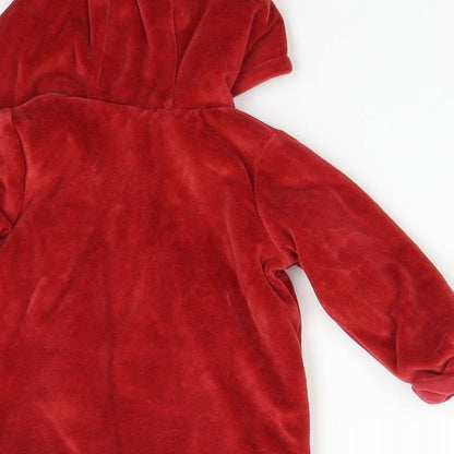 mamas & papas Baby Red   Overcoat Coat Size 6-9 Months