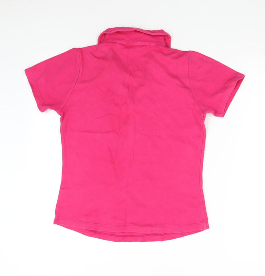 EWM Womens Pink   Basic Polo Size S