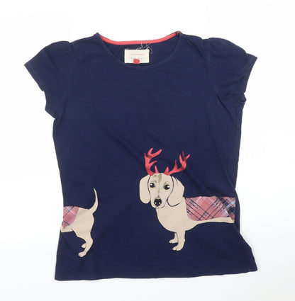 Womens UK Size M NEXT Blue Basic T-Shirt