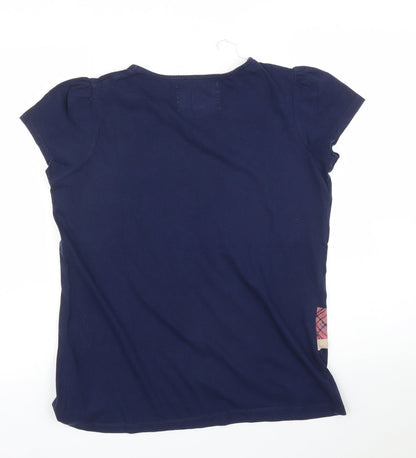 Womens UK Size M NEXT Blue Basic T-Shirt