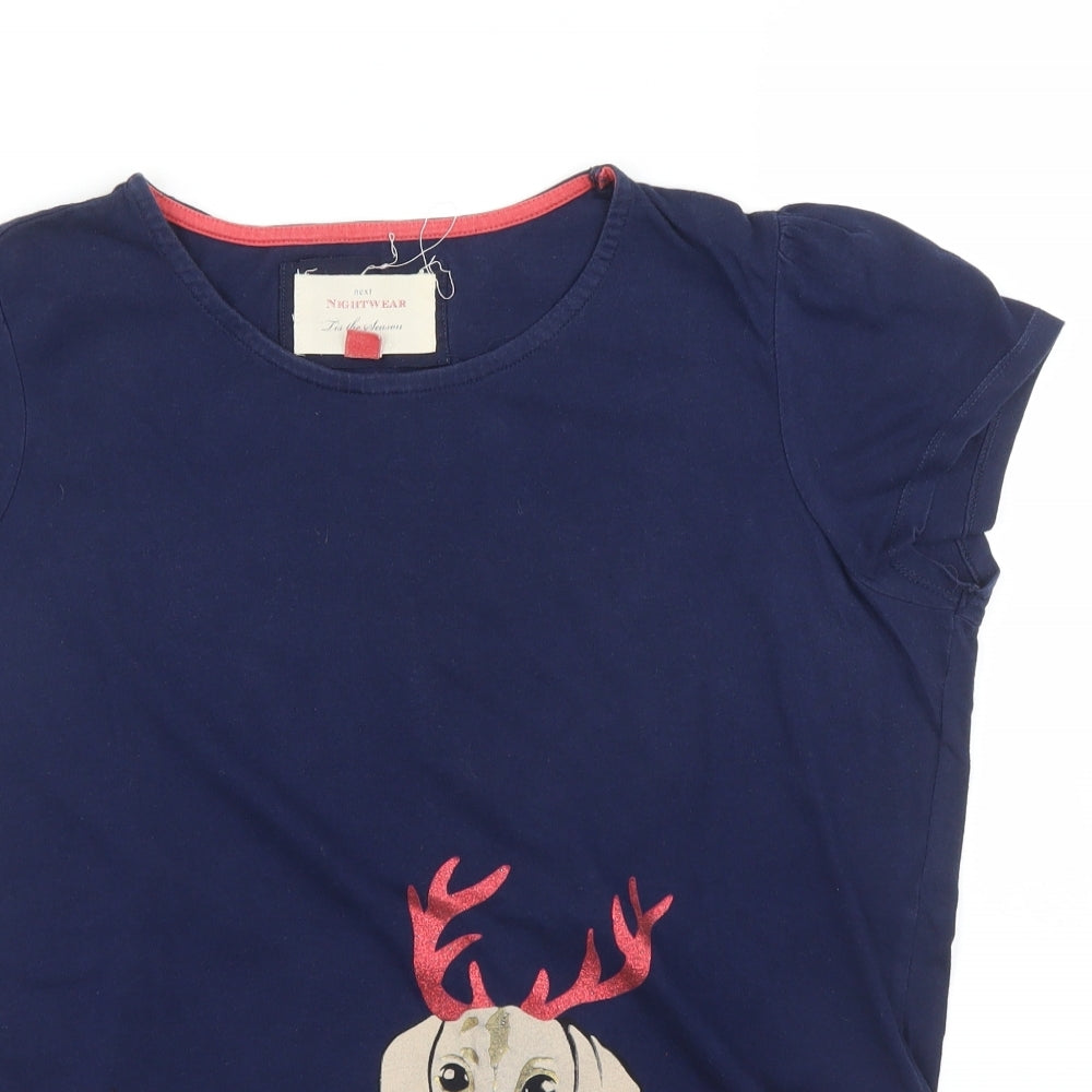 Womens UK Size M NEXT Blue Basic T-Shirt