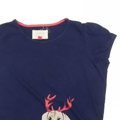Womens UK Size M NEXT Blue Basic T-Shirt