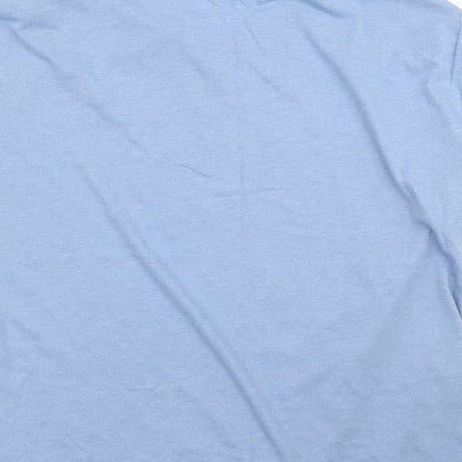 M&S Womens Blue   Basic T-Shirt Size M  - PJ top