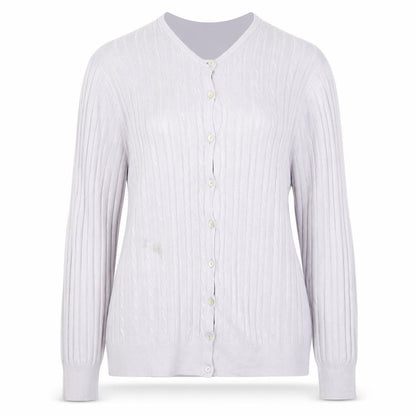 Womens UK Size M M&S Purple Cardigan Jumper