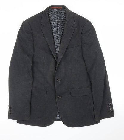 Mens UK Size 38 Burton Regular Grey Suit Jacket