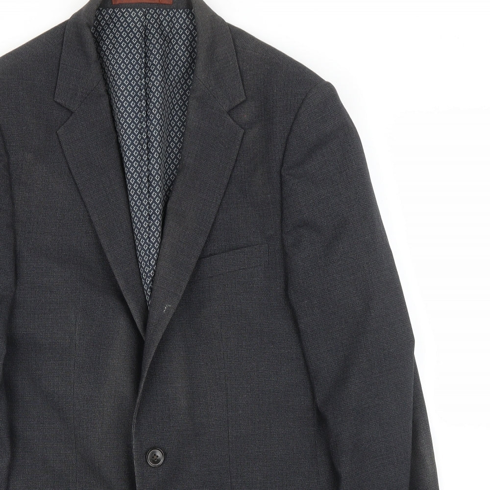 Mens UK Size 38 Burton Regular Grey Suit Jacket