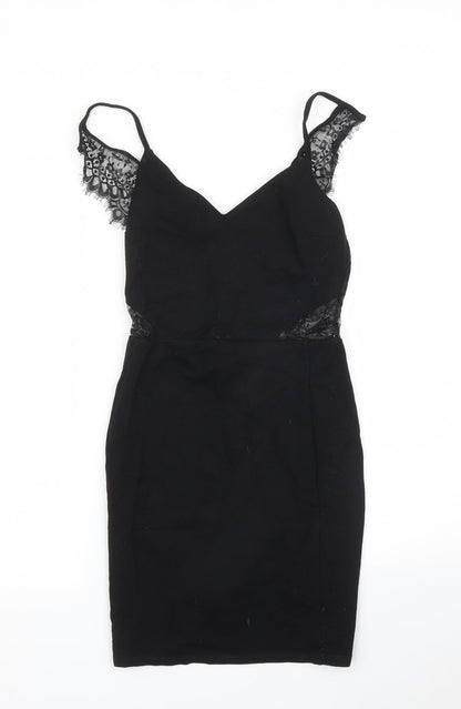 Miss Selfridge Womens Black   Sheath  Size 6