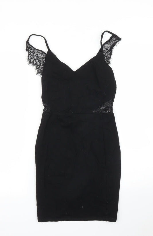 Miss Selfridge Womens Black   Sheath  Size 6