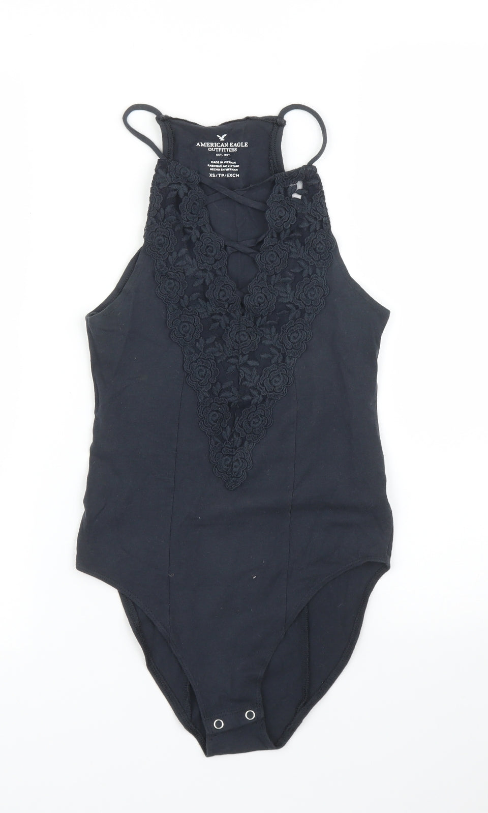 Womens UK Size S American Eagle Outfitters One-Piece Blue Leotard