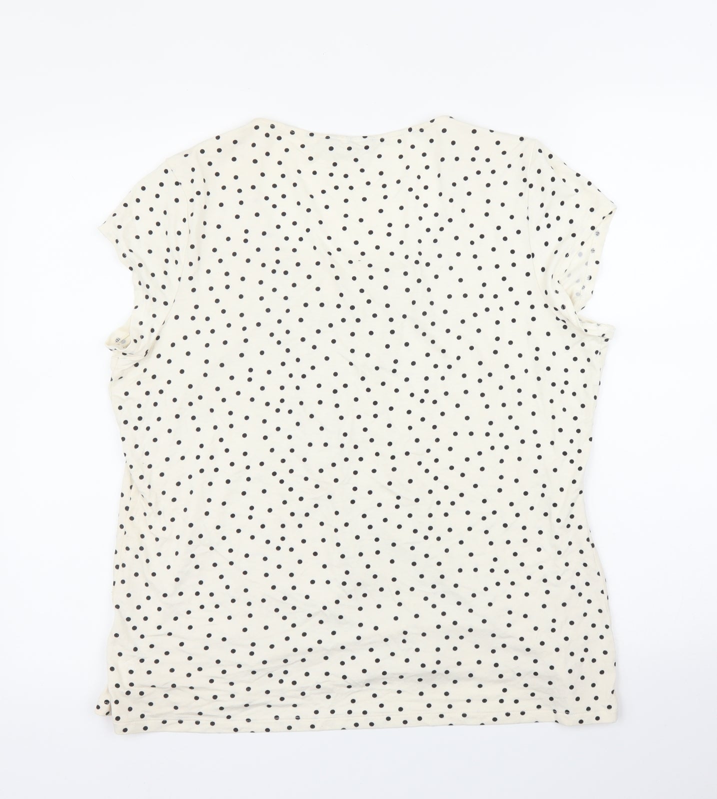 Womens UK Size M m&s Beige Basic Blouse
