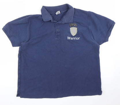 Fruit of the Loom Mens Blue    Polo Size L