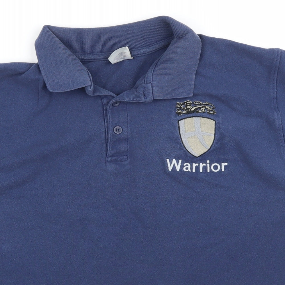 Fruit of the Loom Mens Blue    Polo Size L