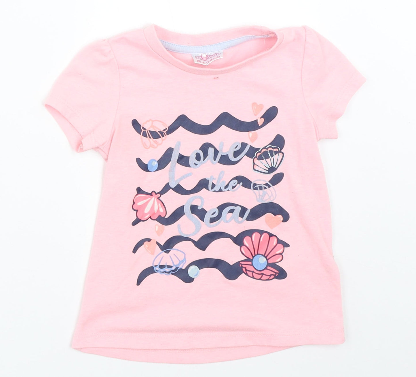 So Cute Girls Pink   Basic T-Shirt Size 12-18 Months