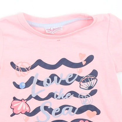 So Cute Girls Pink   Basic T-Shirt Size 12-18 Months