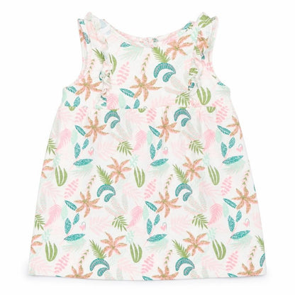 Front view of So Cute girls’ ivory fit & flare, size 12-18, months