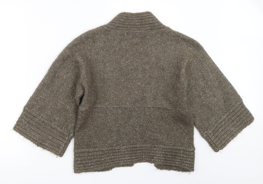 Womens UK Size 10 Atmosphere Green Cardigan Jumper