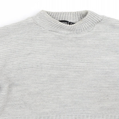 Womens UK Size 16 PRETTYLITTLETHING Grey Pullover Jumper