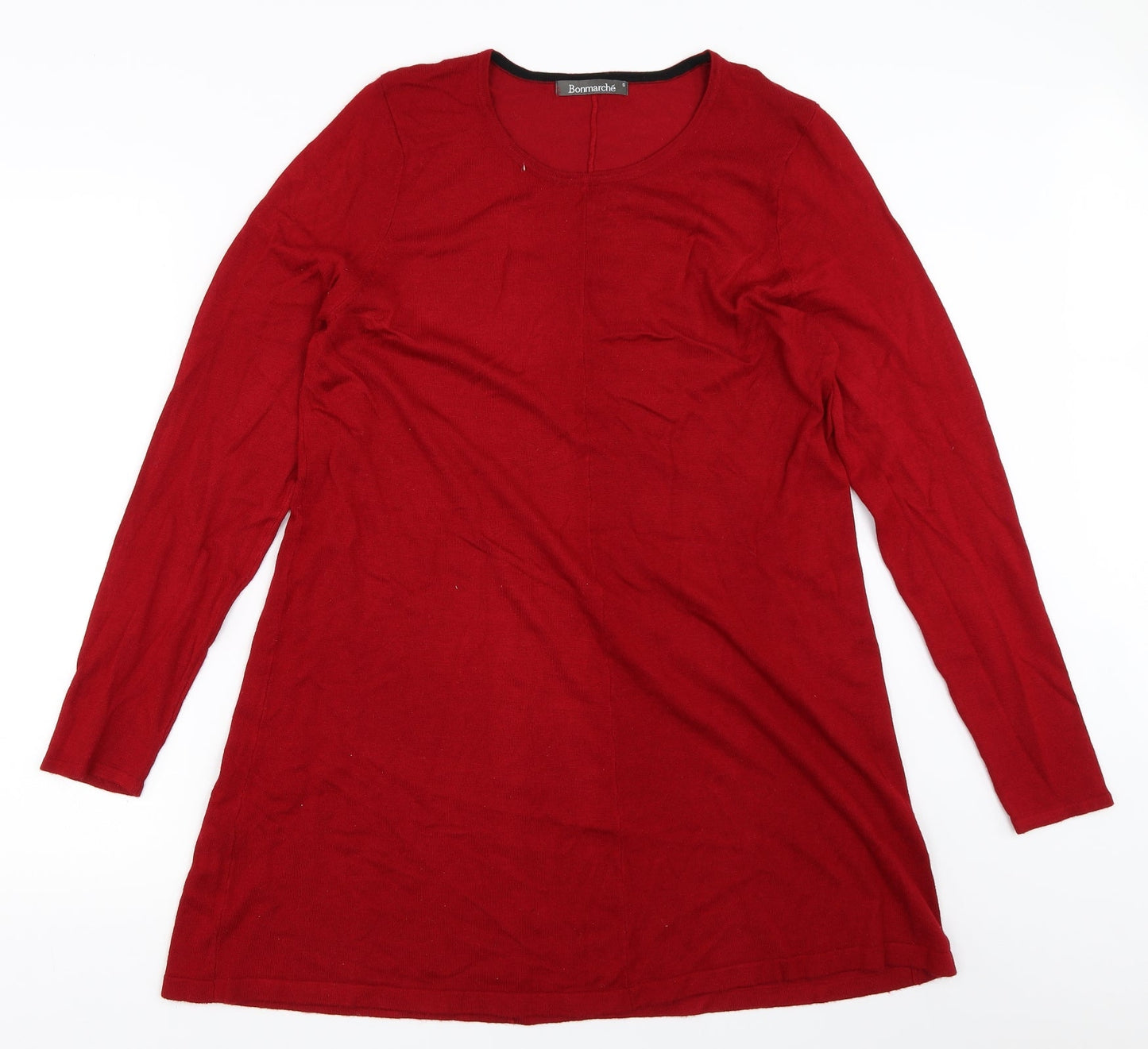 Womens UK Size S Bonmarché Red Pullover Jumper