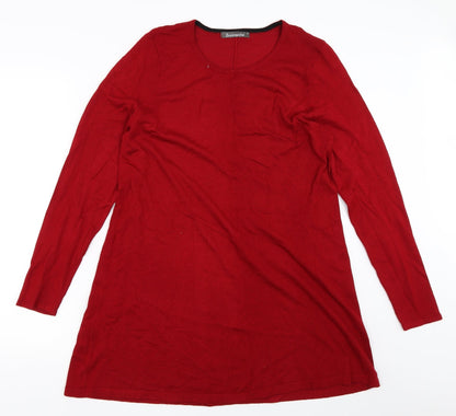 Womens UK Size S Bonmarché Red Pullover Jumper