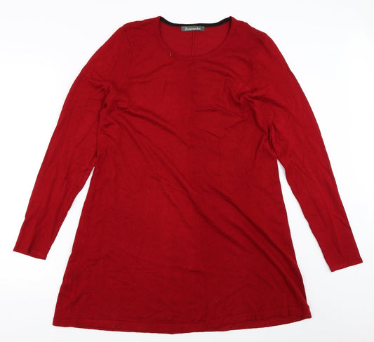 Womens UK Size S Bonmarché Red Pullover Jumper