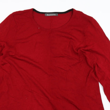 Womens UK Size S Bonmarché Red Pullover Jumper