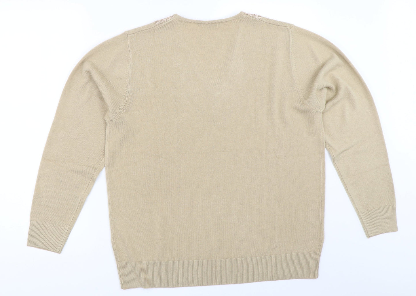 Classics Womens Beige   Pullover Jumper Size 12