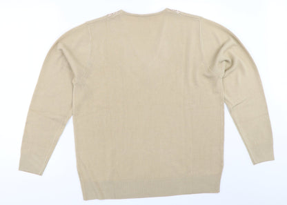 Classics Womens Beige   Pullover Jumper Size 12