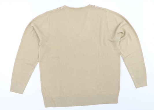 Classics Womens Beige   Pullover Jumper Size 12