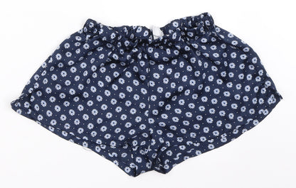 FOREVER 21 Womens Blue Floral  Top Sleep Shorts Size S
