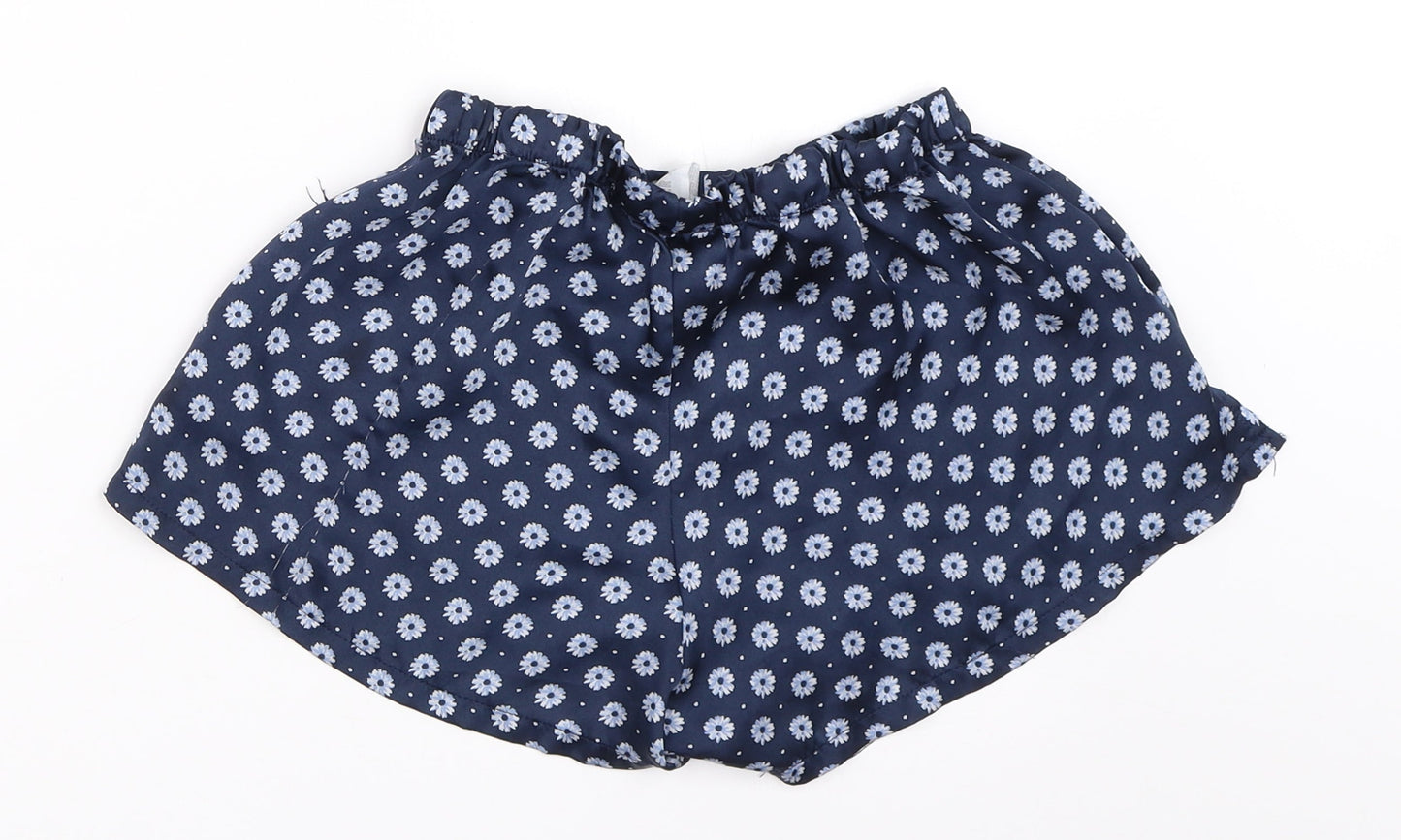 FOREVER 21 Womens Blue Floral  Top Sleep Shorts Size S