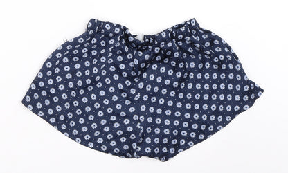 FOREVER 21 Womens Blue Floral  Top Sleep Shorts Size S