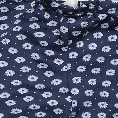 FOREVER 21 Womens Blue Floral  Top Sleep Shorts Size S