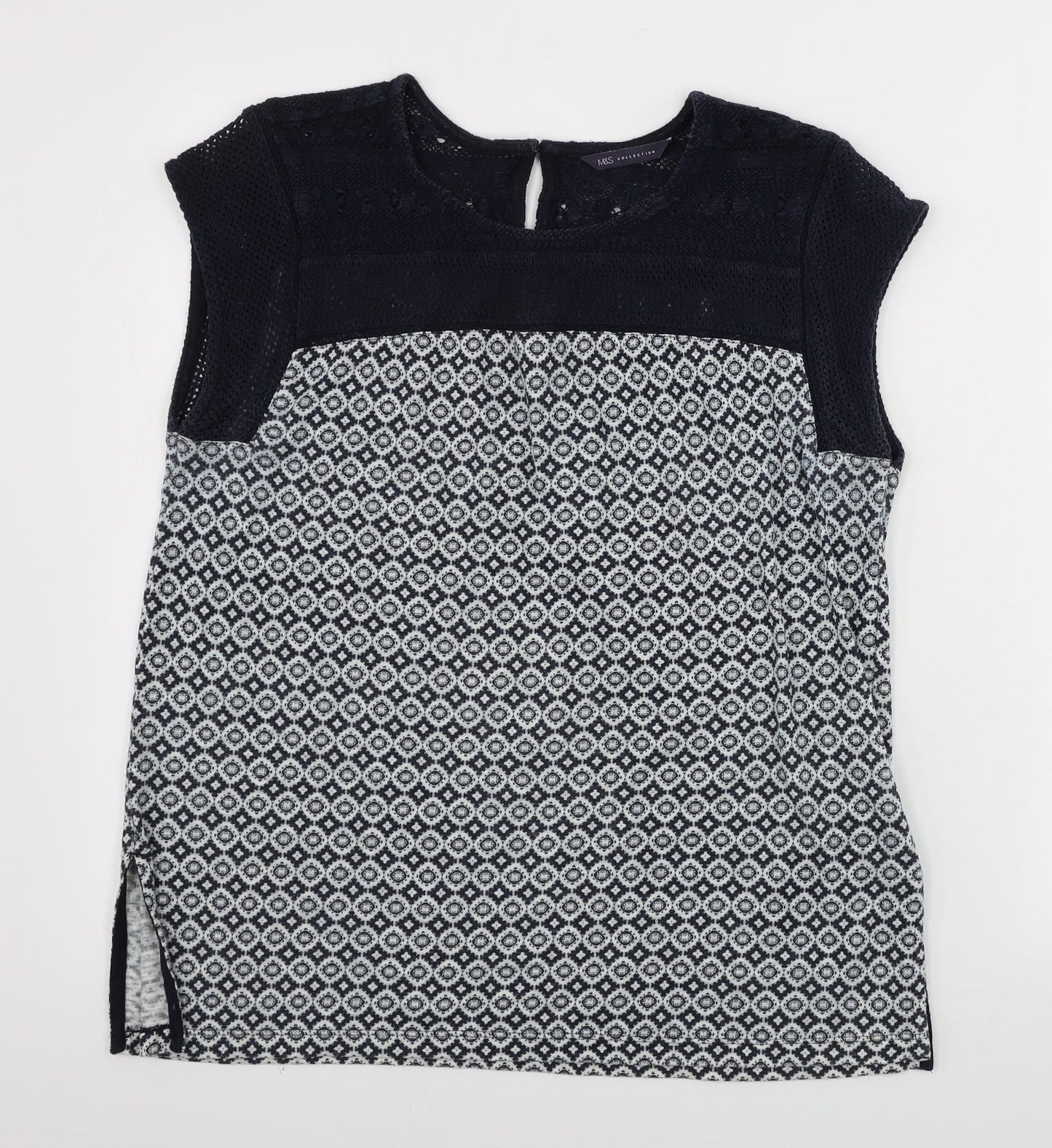 Womens UK Size 10 Marks and Spencer Grey Basic Tank