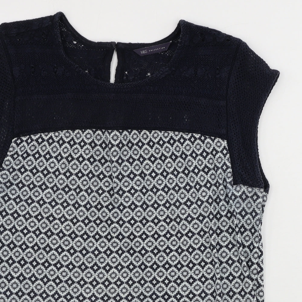 Womens UK Size 10 Marks and Spencer Grey Basic Tank