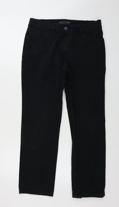 Womens UK Size 10 Marks and Spencer Regular Fit  Black Trousers