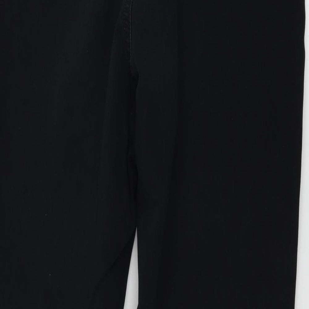 Womens UK Size 10 Marks and Spencer Regular Fit  Black Trousers