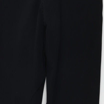 Womens UK Size 10 Marks and Spencer Regular Fit  Black Trousers