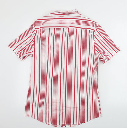 ASOS  Mens White Striped   Button-Up Size S