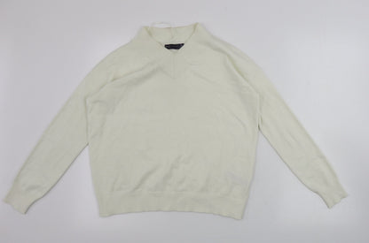 Womens UK Size S Marks and Spencer Ivory Pullover Jumper