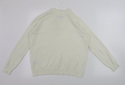 Womens UK Size S Marks and Spencer Ivory Pullover Jumper