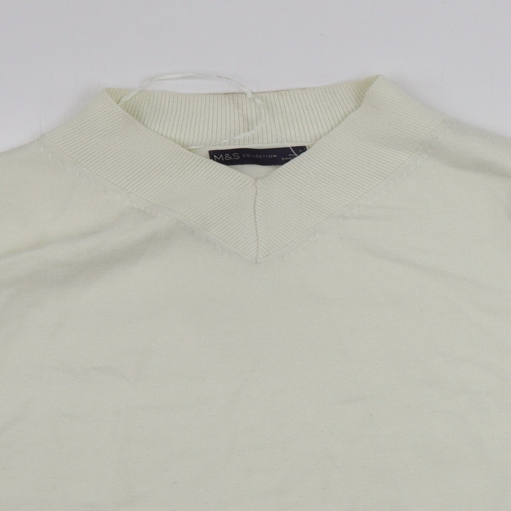Womens UK Size S Marks and Spencer Ivory Pullover Jumper